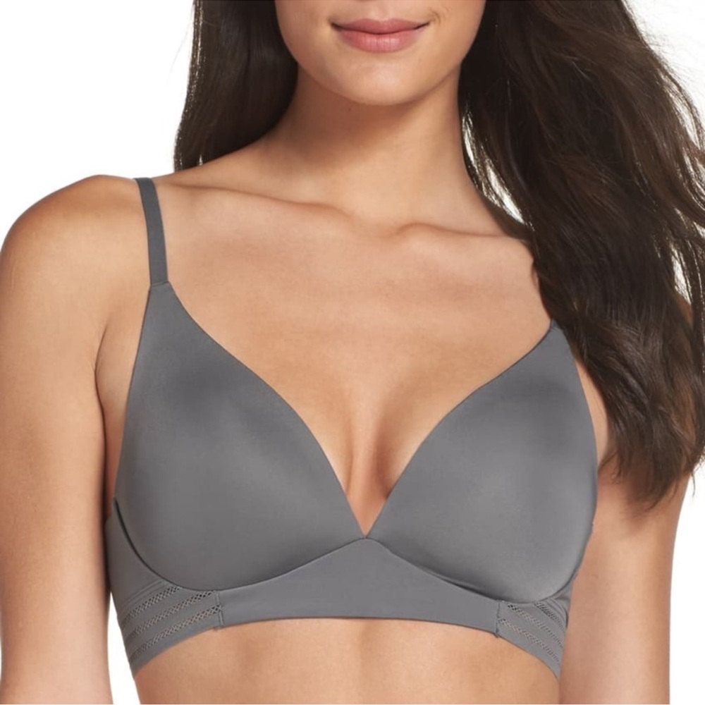 Honeydew grey wireless bra 32DD